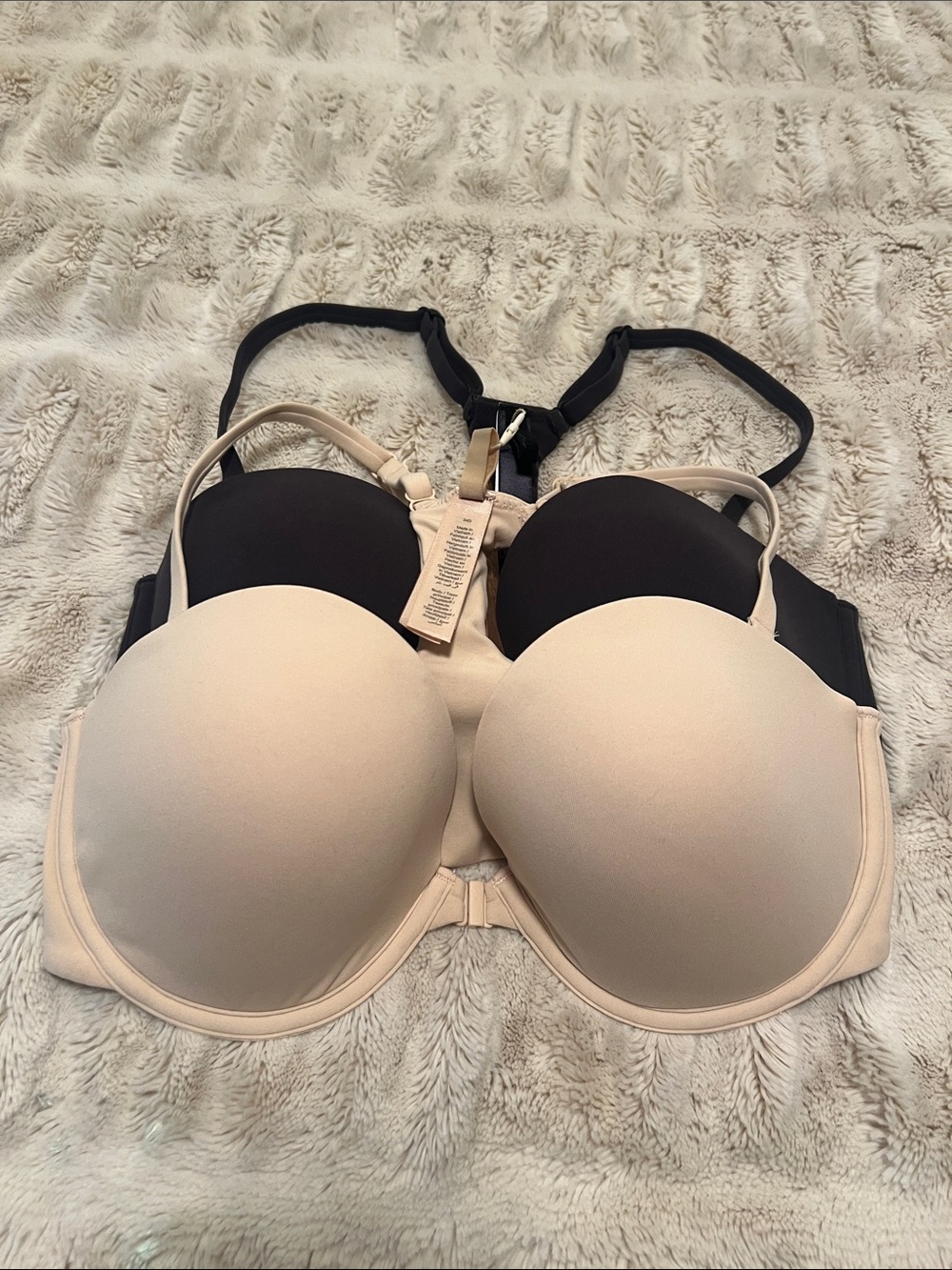 SKIMS Convertible Molded Bra one Nude and one Black